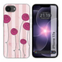 Funda Silicona para iPhone 17e diseño Flores Vintage Dibujos