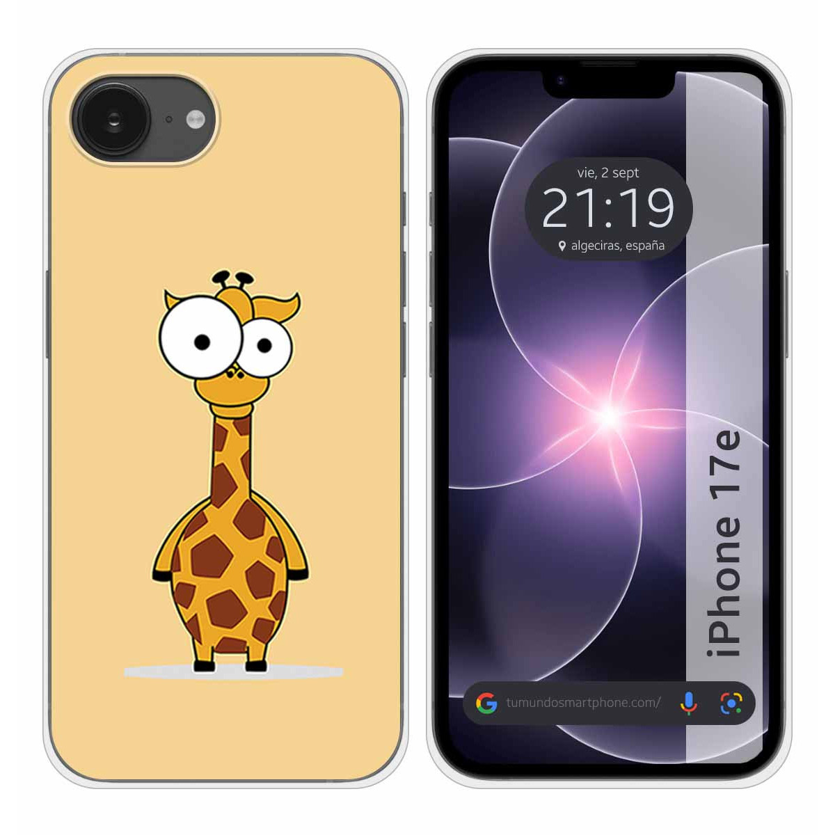 Funda Silicona para iPhone 17e diseño Jirafa...