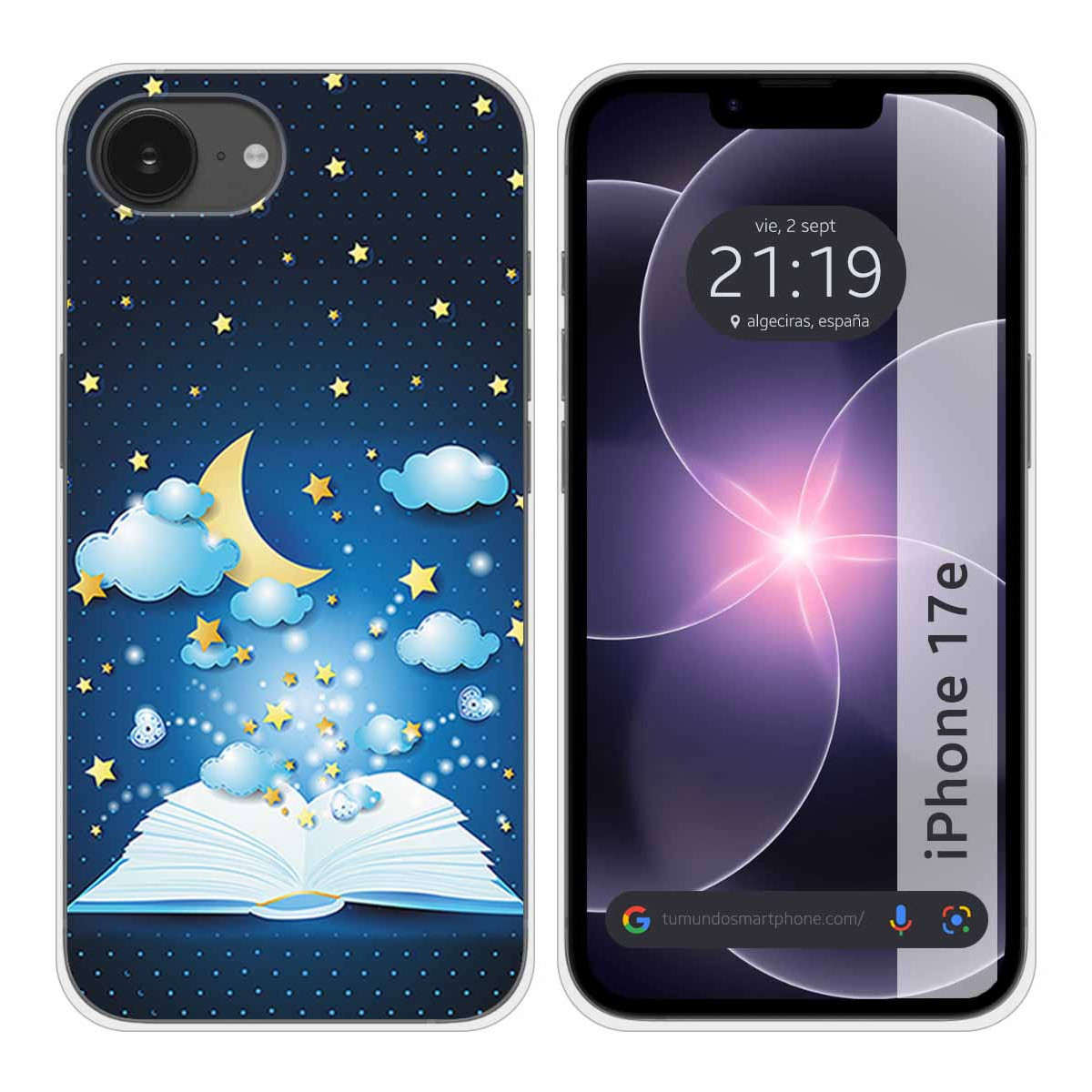 Funda Silicona para iPhone 17e diseño Libro...