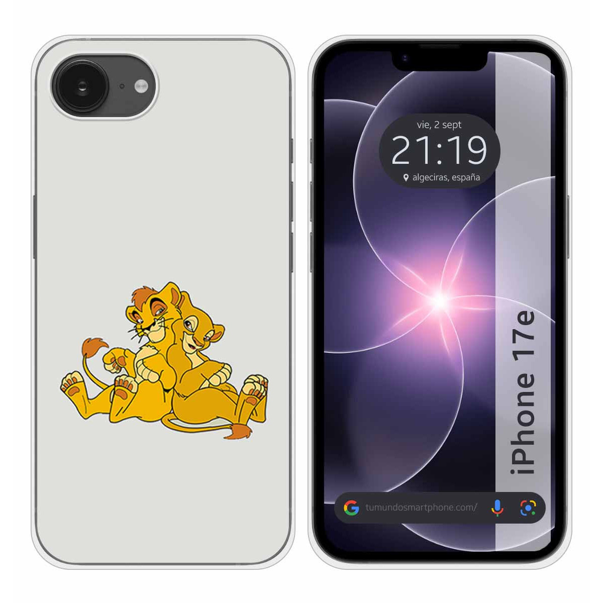 Funda Silicona para iPhone 17e diseño Leones...