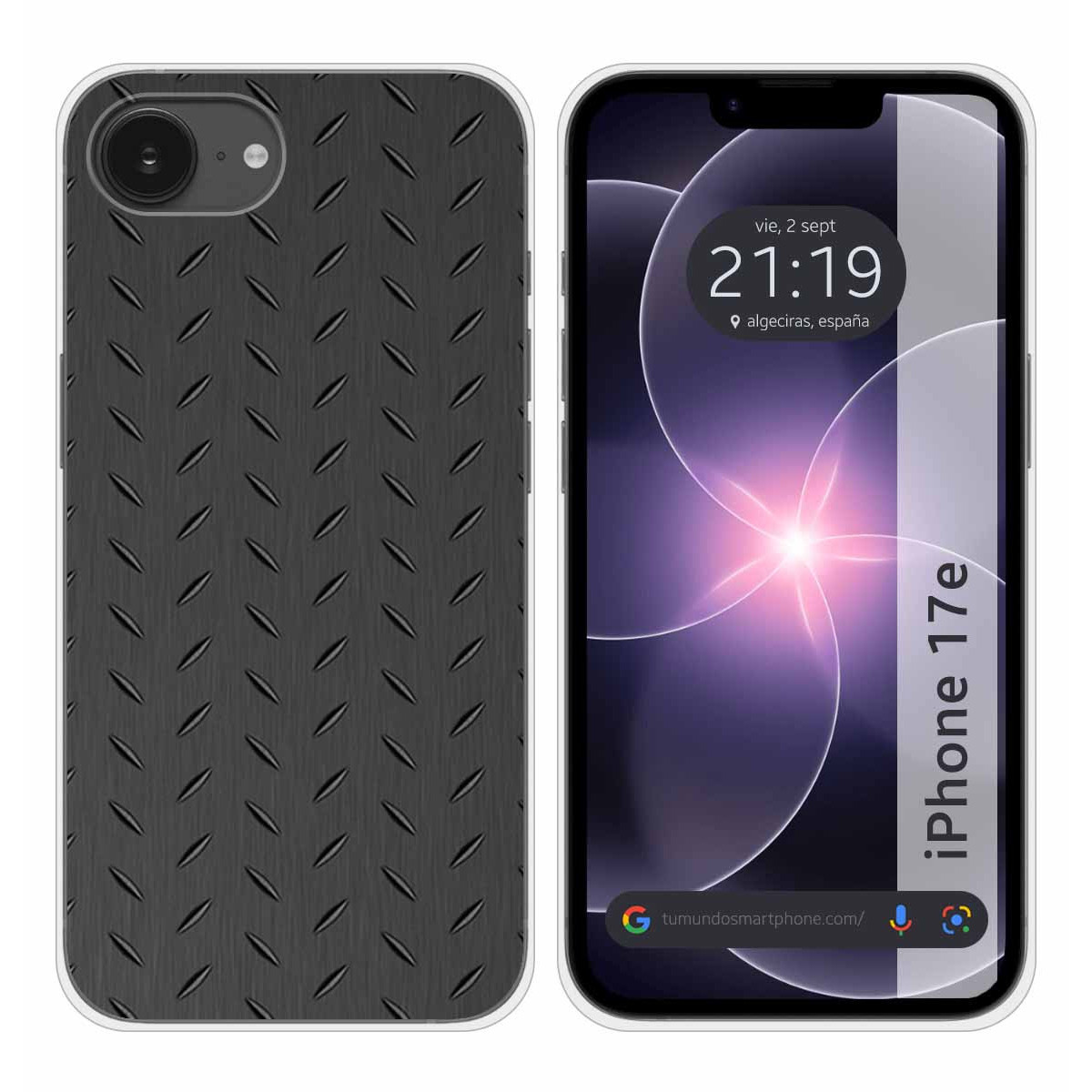 Funda Silicona para iPhone 17e diseño Metal...