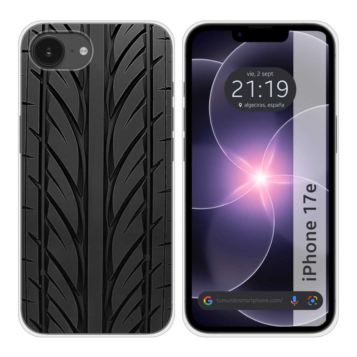 Funda Silicona para iPhone 17e diseño Neumatico...