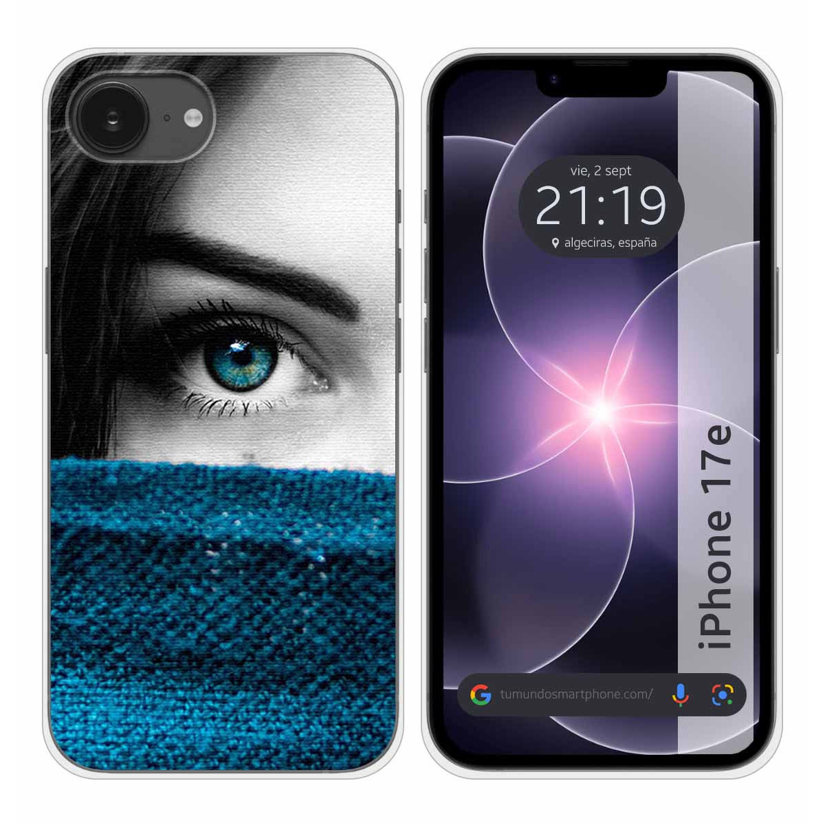 Funda Silicona para iPhone 17e diseño Ojo Dibujos