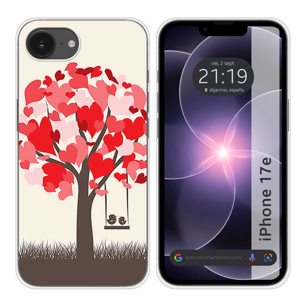 Funda Silicona para iPhone 17e diseño Pajaritos...