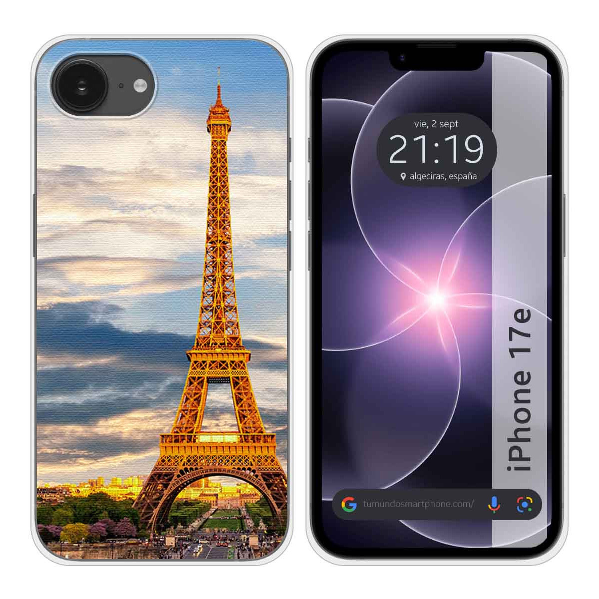 Funda Silicona para iPhone 17e diseño Paris...