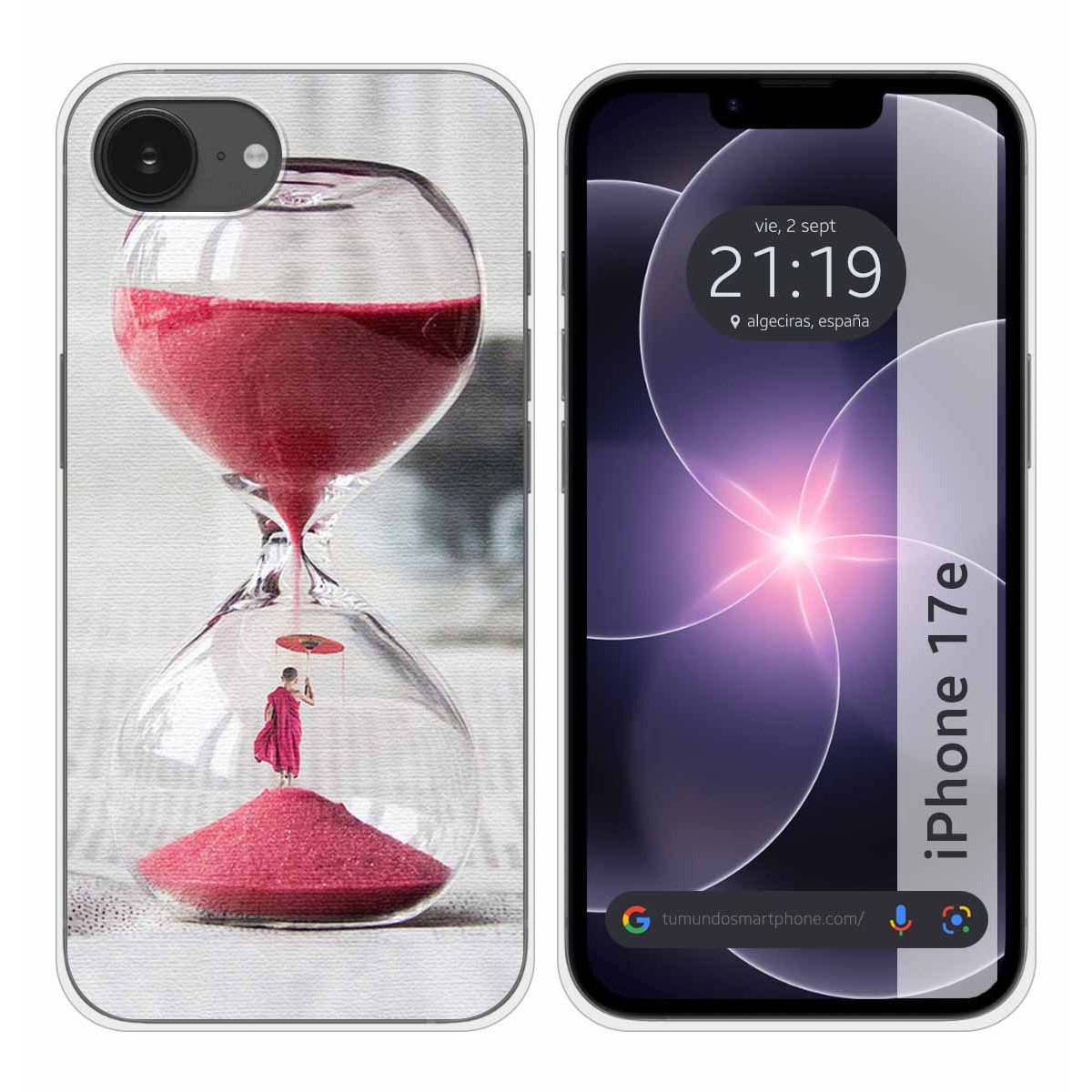 Funda Silicona para iPhone 17e diseño Reloj...