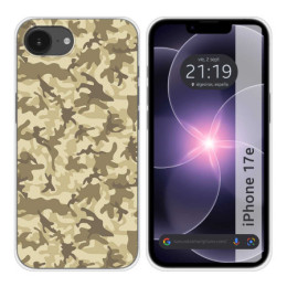 Funda Silicona para iPhone 17e diseño Sand Camuflaje Dibujos