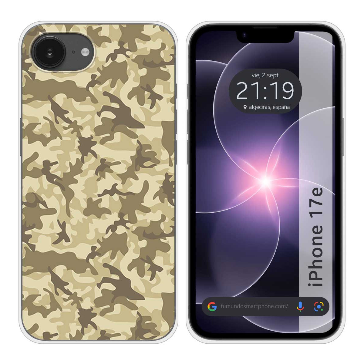 Funda Silicona para iPhone 17e diseño Sand...