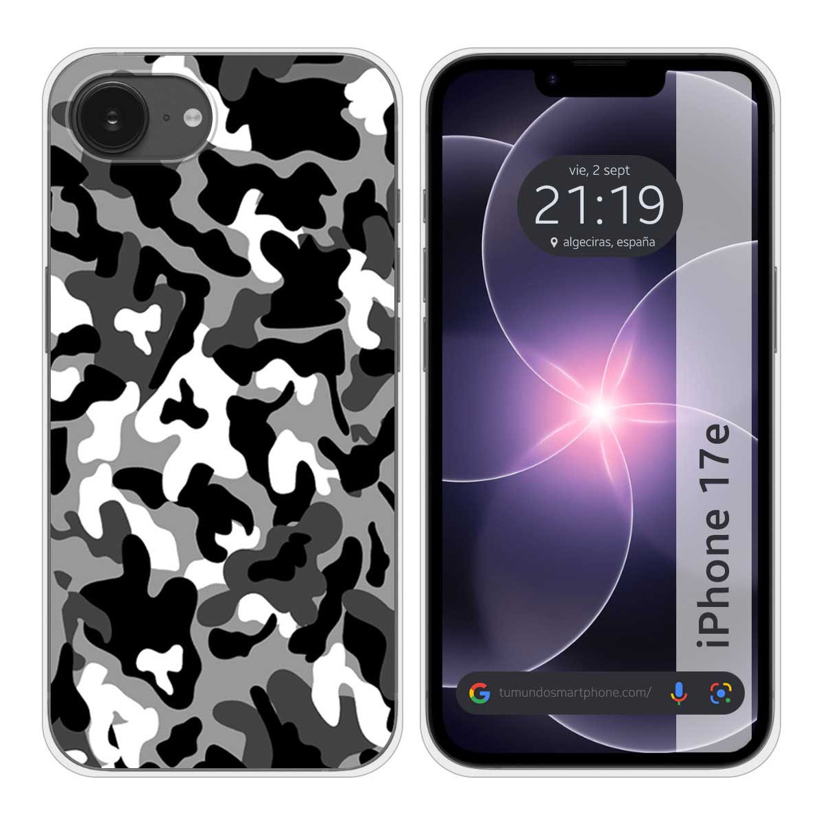 Funda Silicona para iPhone 17e diseño Snow...