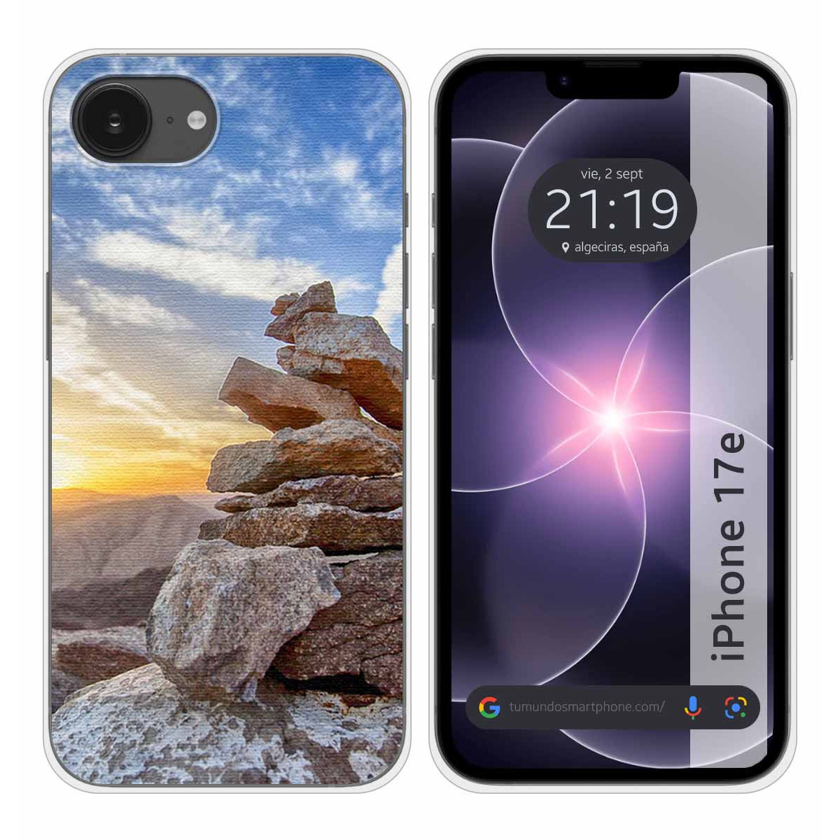 Funda Silicona para iPhone 17e diseño Sunset...