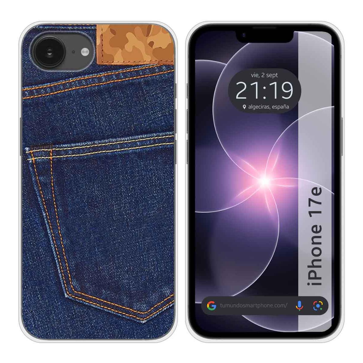 Funda Silicona para iPhone 17e diseño Vaquero...