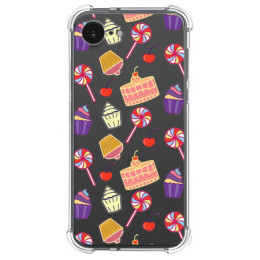 Funda Silicona Antigolpes para iPhone 17e diseño Dulces...