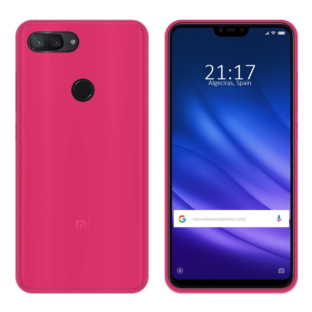 Funda Gel Tpu para Xiaomi Mi 8 Lite Color Rosa
