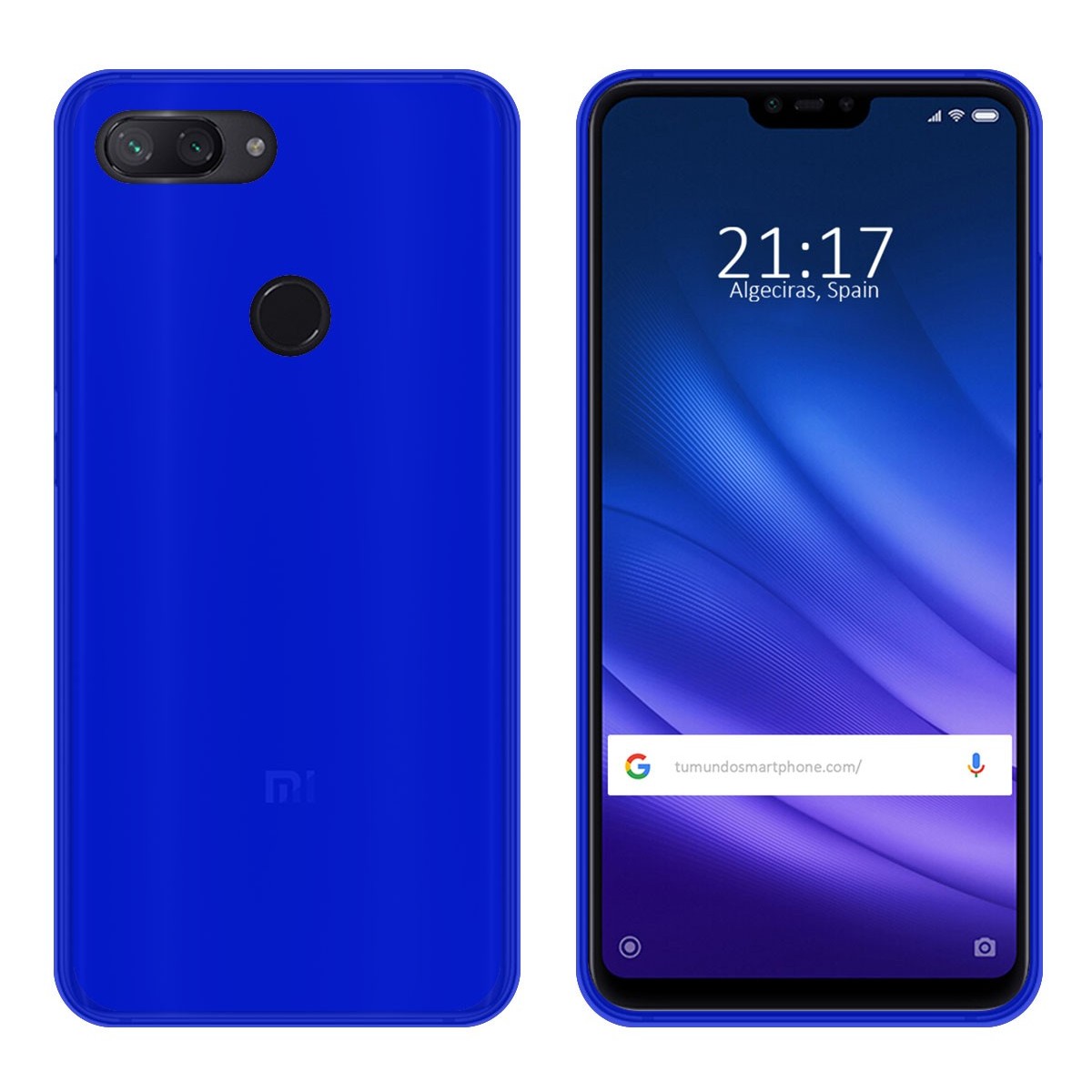 Funda Gel Tpu para Xiaomi Mi 8 Lite Color Azul