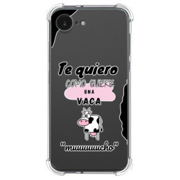 Funda Silicona Antigolpes para iPhone 17e diseño Vaca...