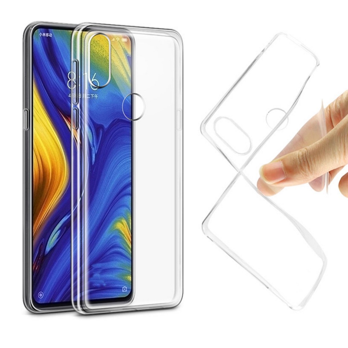 Funda Gel Tpu Fina Ultra-Thin 0,5mm Transparente para Xiaomi Mi Mix 3