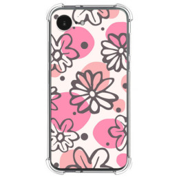 Funda Silicona Antigolpes para iPhone 17e diseño Flores...