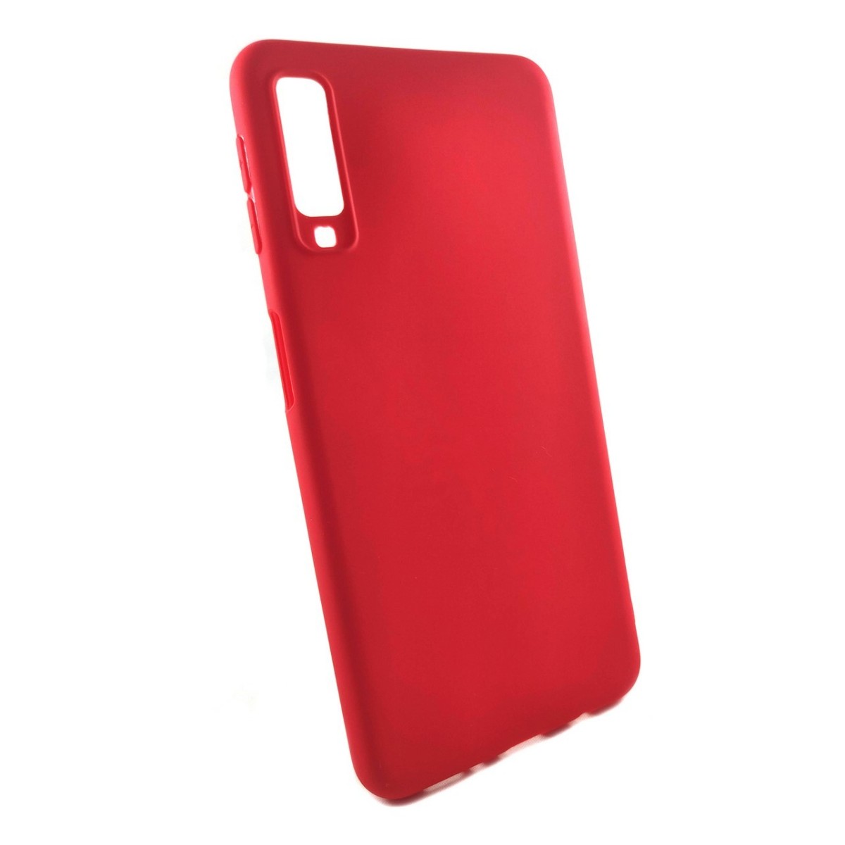 Funda Gel Tpu Tipo Mate Roja para Samsung Galaxy A7 (2018)