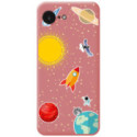 Funda Silicona Líquida Rosa para iPhone 17e diseño Espacio Dibujos