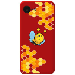 Funda Silicona Líquida Roja para iPhone 17e diseño Abeja...