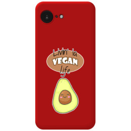 Funda Silicona Líquida Roja para iPhone 17e diseño Vegan...