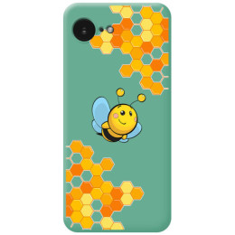 Funda Silicona Líquida Verde para iPhone 17e diseño Abeja...