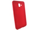 Funda Gel Tpu Tipo Mate Roja para Samsung Galaxy J6+ Plus