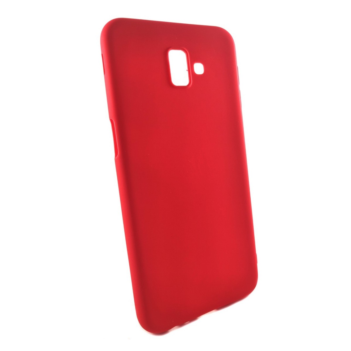 Funda Gel Tpu Tipo Mate Roja para Samsung Galaxy J6+ Plus