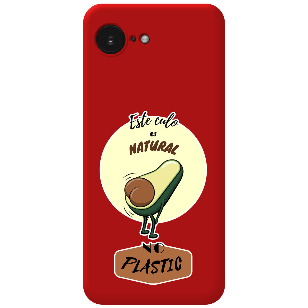 Funda Silicona Líquida Roja para iPhone 17e diseño Culo Natural Dibujos