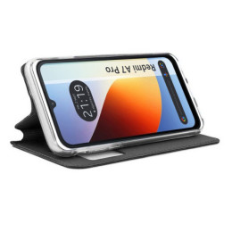 Funda Libro Soporte con Ventana para Xiaomi Redmi A7 Pro color Negra 2