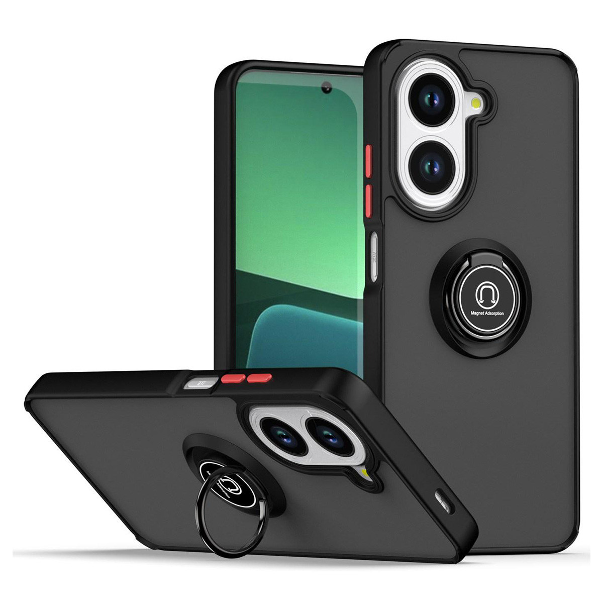 Funda Mate con Borde Negro y Anillo Giratorio...