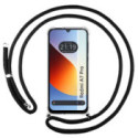 Funda Colgante Transparente para Xiaomi Redmi A7 Pro con Cordon Negro