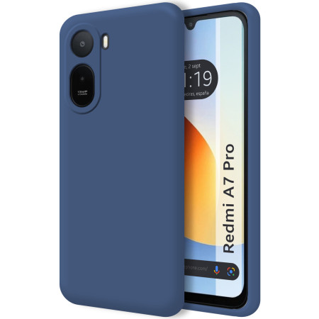 Funda Silicona Líquida Ultra Suave para Xiaomi Redmi A7 Pro color Azul