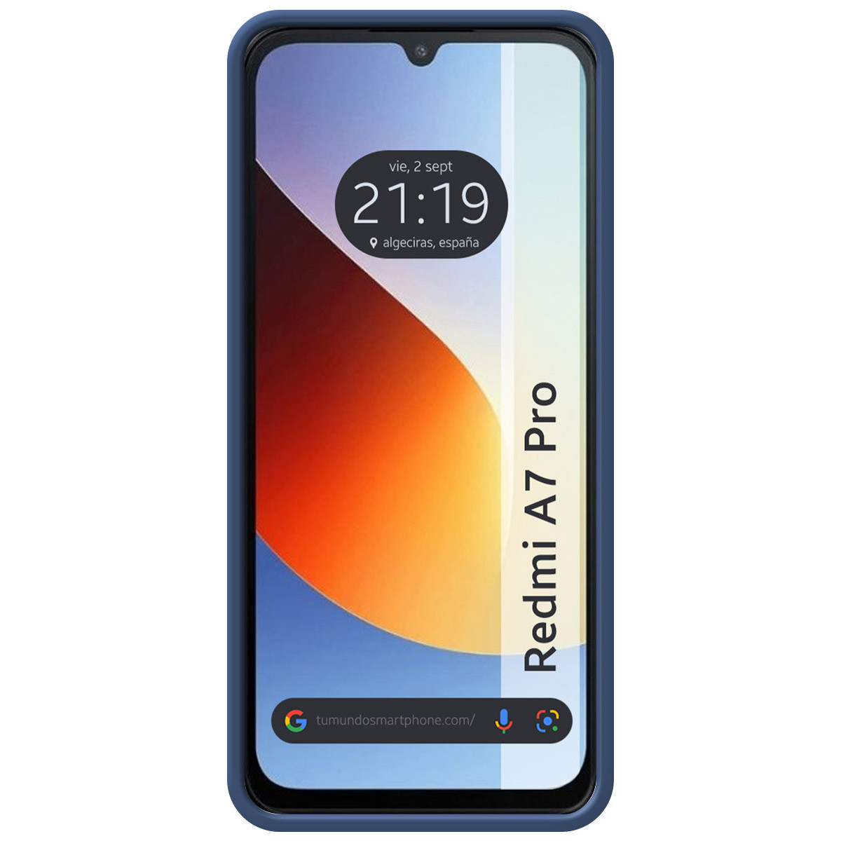 Funda Silicona Líquida Ultra Suave para Xiaomi Redmi A7 Pro color Azul