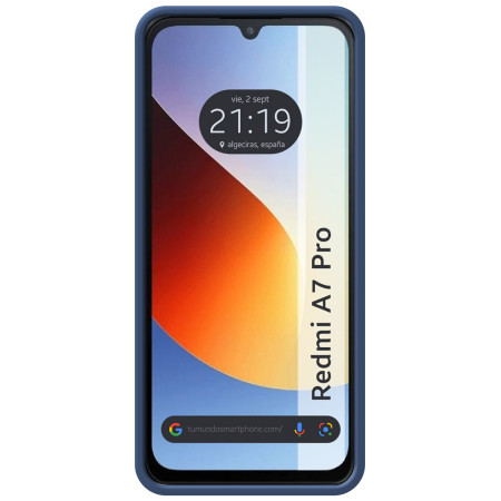 Funda Silicona Líquida Ultra Suave para Xiaomi Redmi A7 Pro color Azul