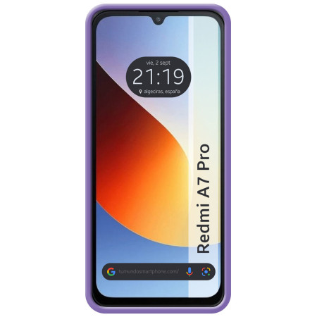 Funda Silicona Líquida Ultra Suave para Xiaomi Redmi A7 Pro color Morada
