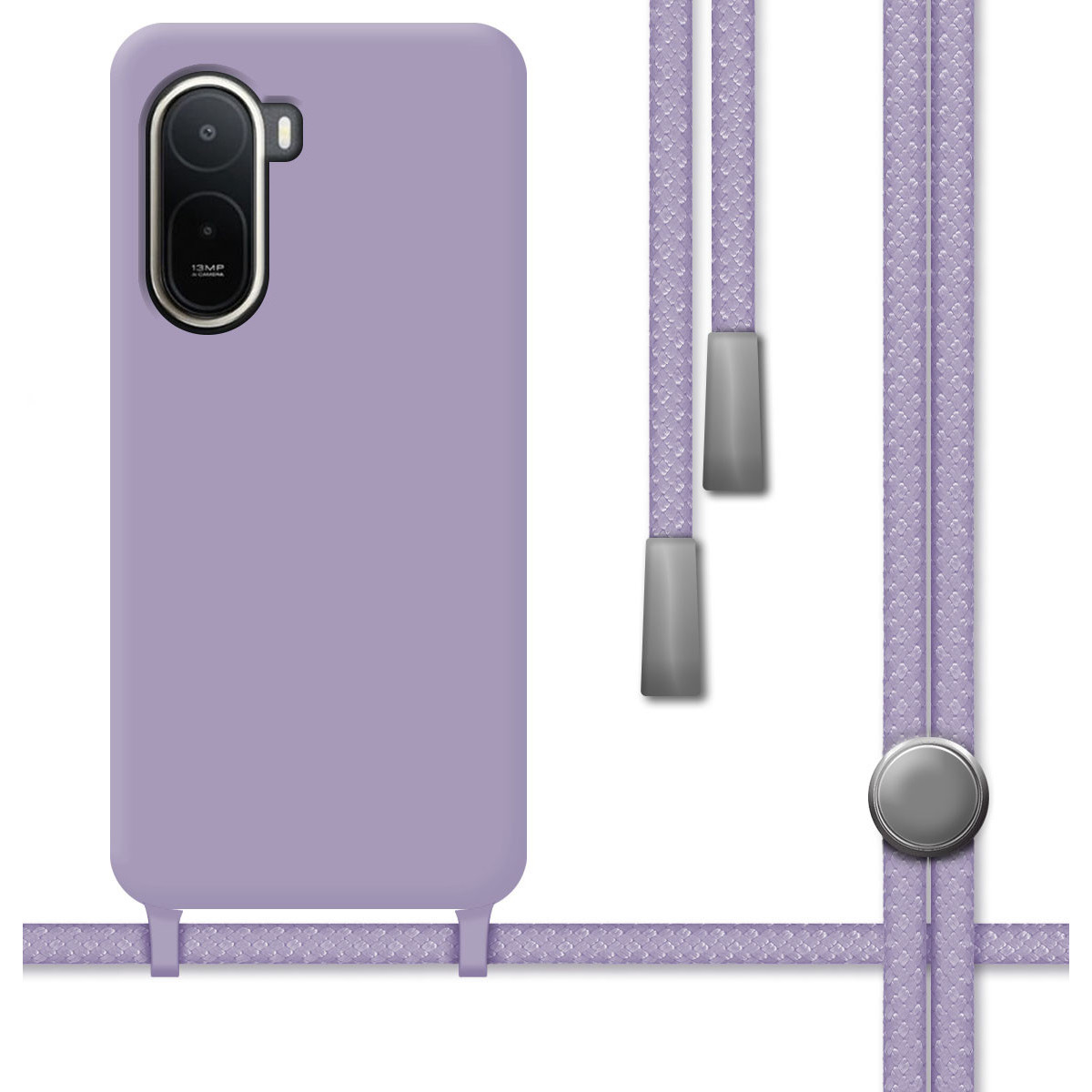 Funda Silicona Líquida con Cordón para Xiaomi...