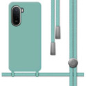 Funda Silicona Líquida con Cordón para Xiaomi Redmi A7 Pro color Verde
