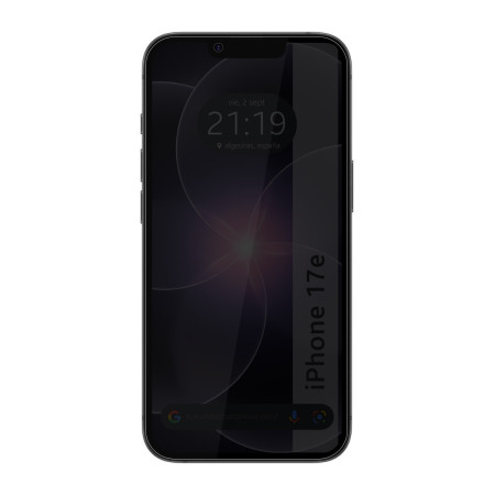 Protector Cristal Templado Completo 5D Antiespías para iPhone 17e (6.1) Vidrio