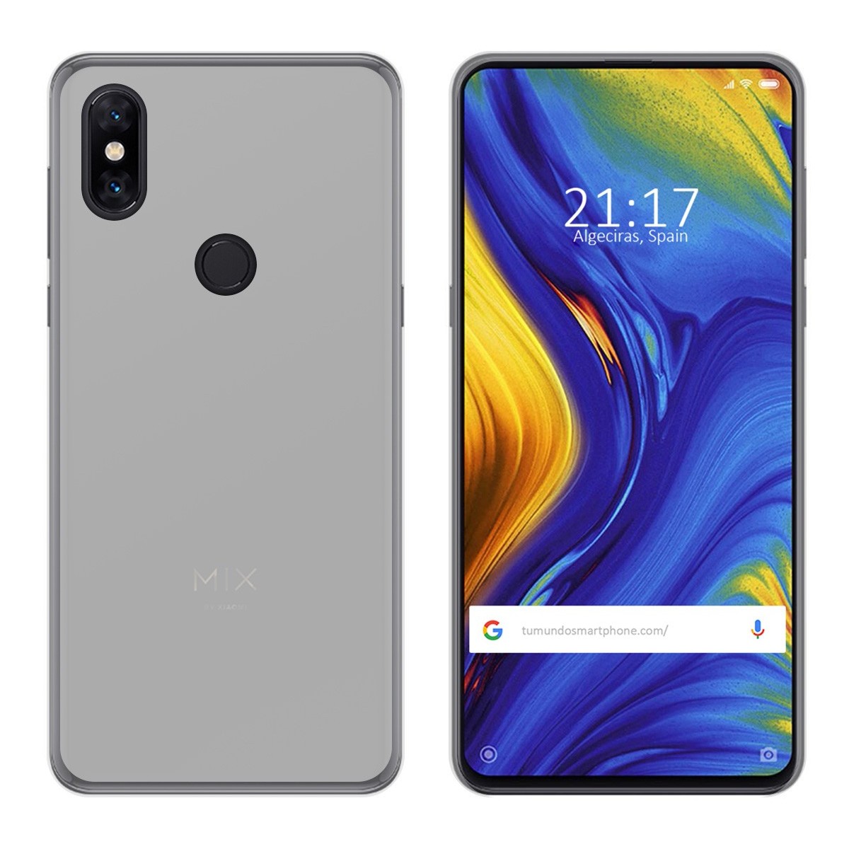Funda Gel Tpu para Xiaomi Mi Mix 3 Color Transparente