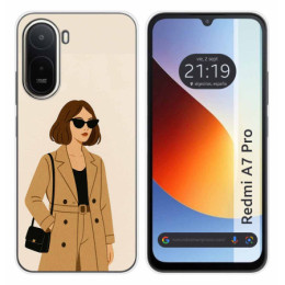 Funda Silicona para Xiaomi Redmi A7 Pro diseño Mujer 01...