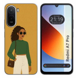 Funda Silicona para Xiaomi Redmi A7 Pro diseño Mujer 02...