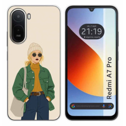 Funda Silicona para Xiaomi Redmi A7 Pro diseño Mujer 03...