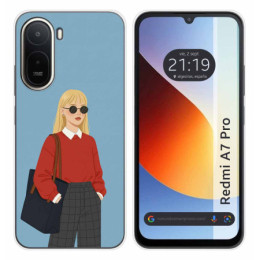 Funda Silicona para Xiaomi Redmi A7 Pro diseño Mujer 04...
