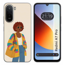 Funda Silicona para Xiaomi Redmi A7 Pro diseño Mujer 05...