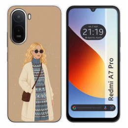Funda Silicona para Xiaomi Redmi A7 Pro diseño Mujer 10...