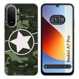 Funda Silicona para Xiaomi Redmi A7 Pro diseño Camuflaje...