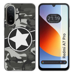 Funda Silicona para Xiaomi Redmi A7 Pro diseño Camuflaje...