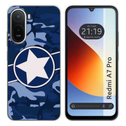 Funda Silicona para Xiaomi Redmi A7 Pro diseño Camuflaje...