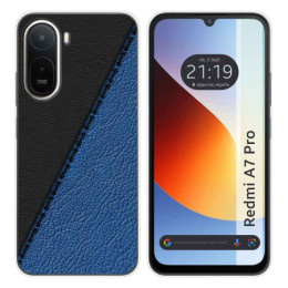 Funda Silicona para Xiaomi Redmi A7 Pro diseño Cuero 02...